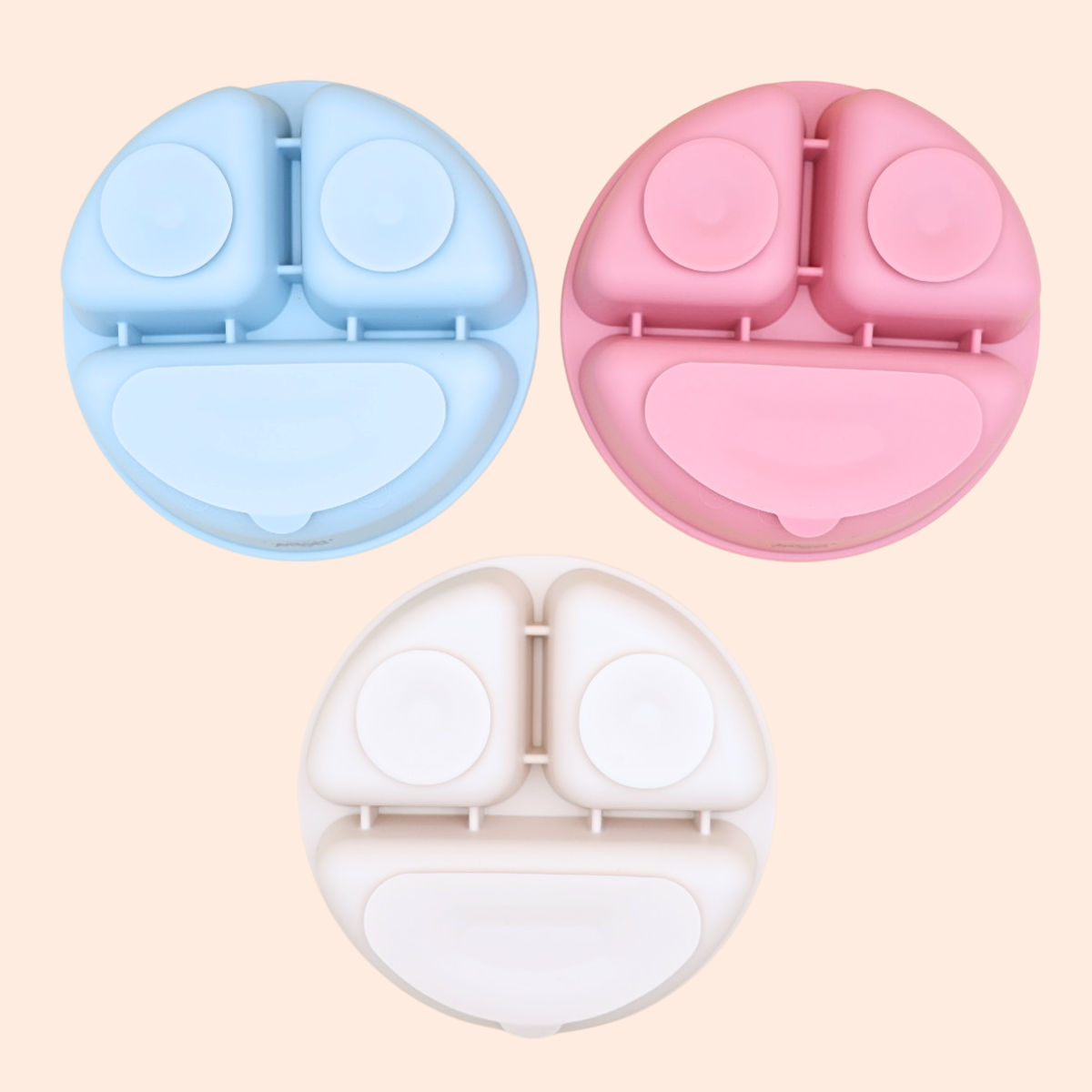 5pcs Stainless Steel Feeding Set With Deep Plate