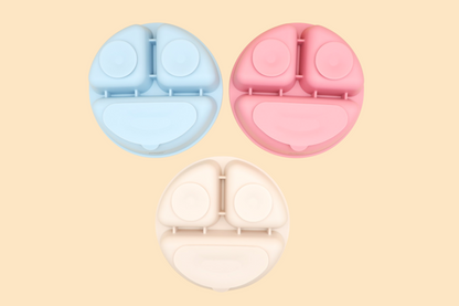 BPA-Free Silicone & Stainless Steel Feeding Set (with Deep Plate)