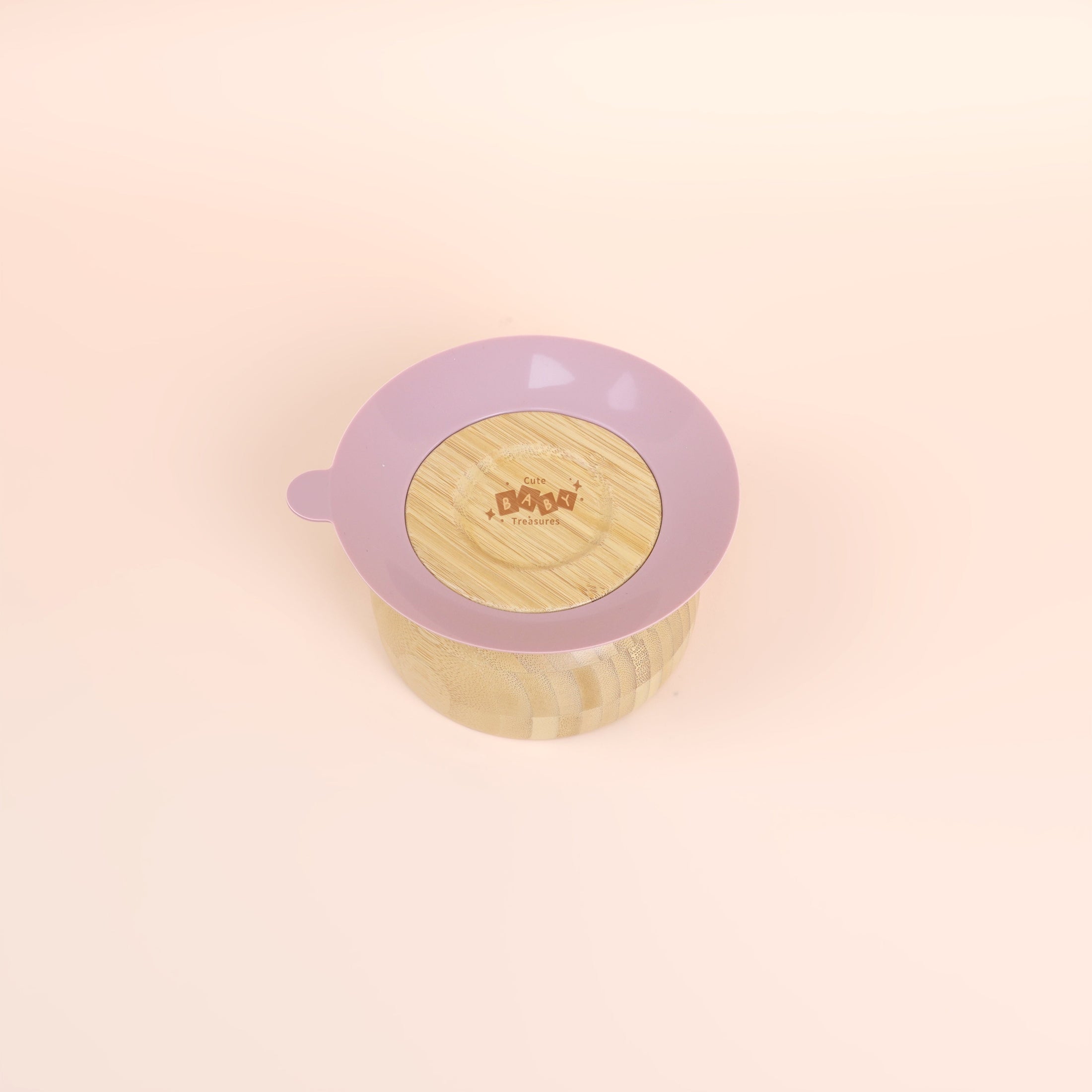 Bamboo Bowl with Silicone Suction - Cute Baby Treasures