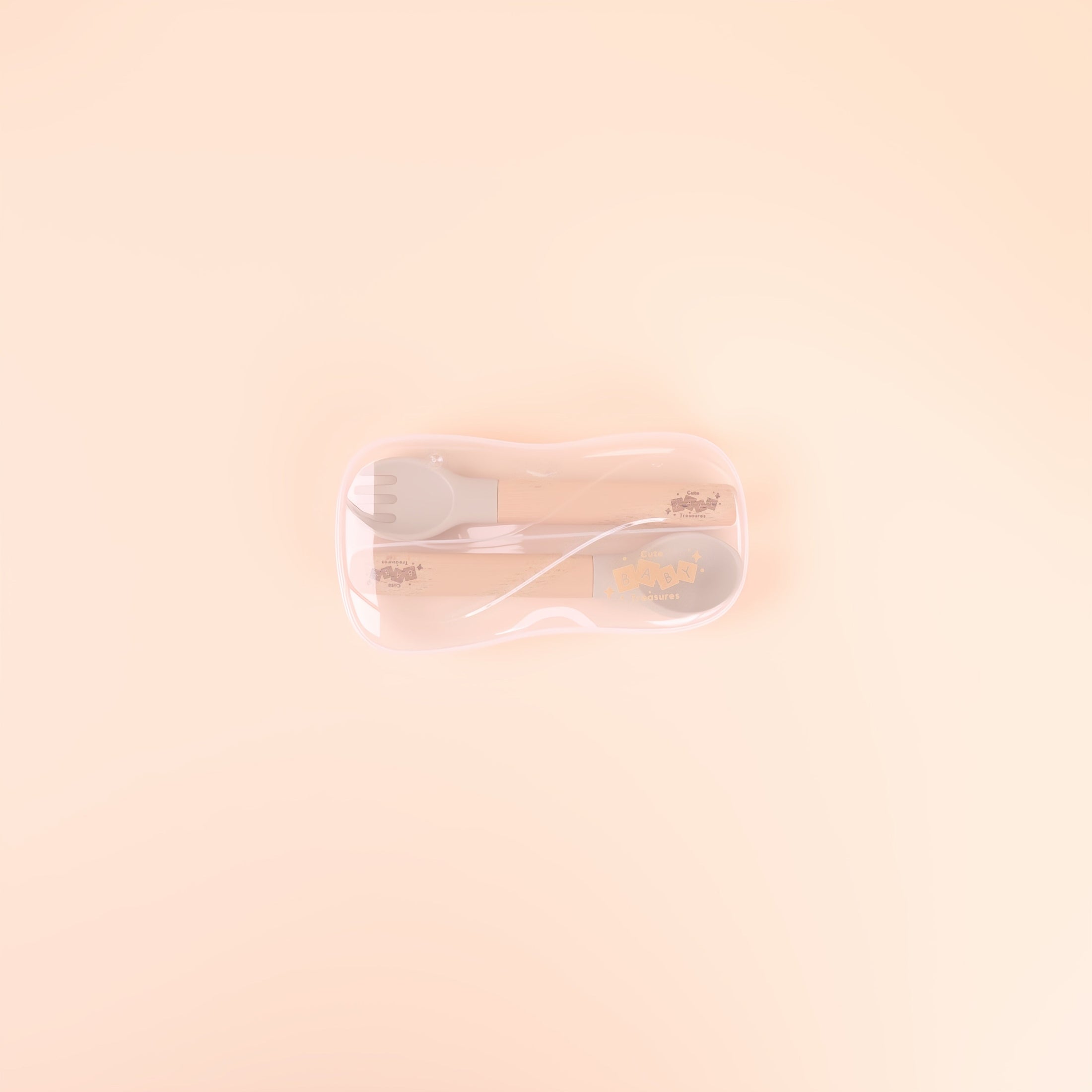 Bamboo & Silicone Cutlery Set with Travel Case