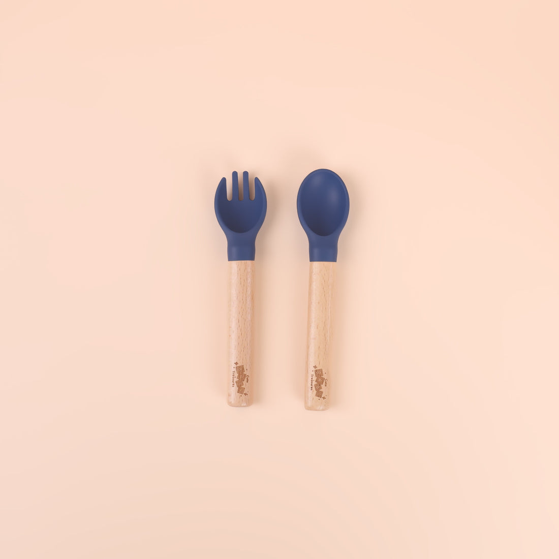Bamboo & Silicone Cutlery Set with Travel Case