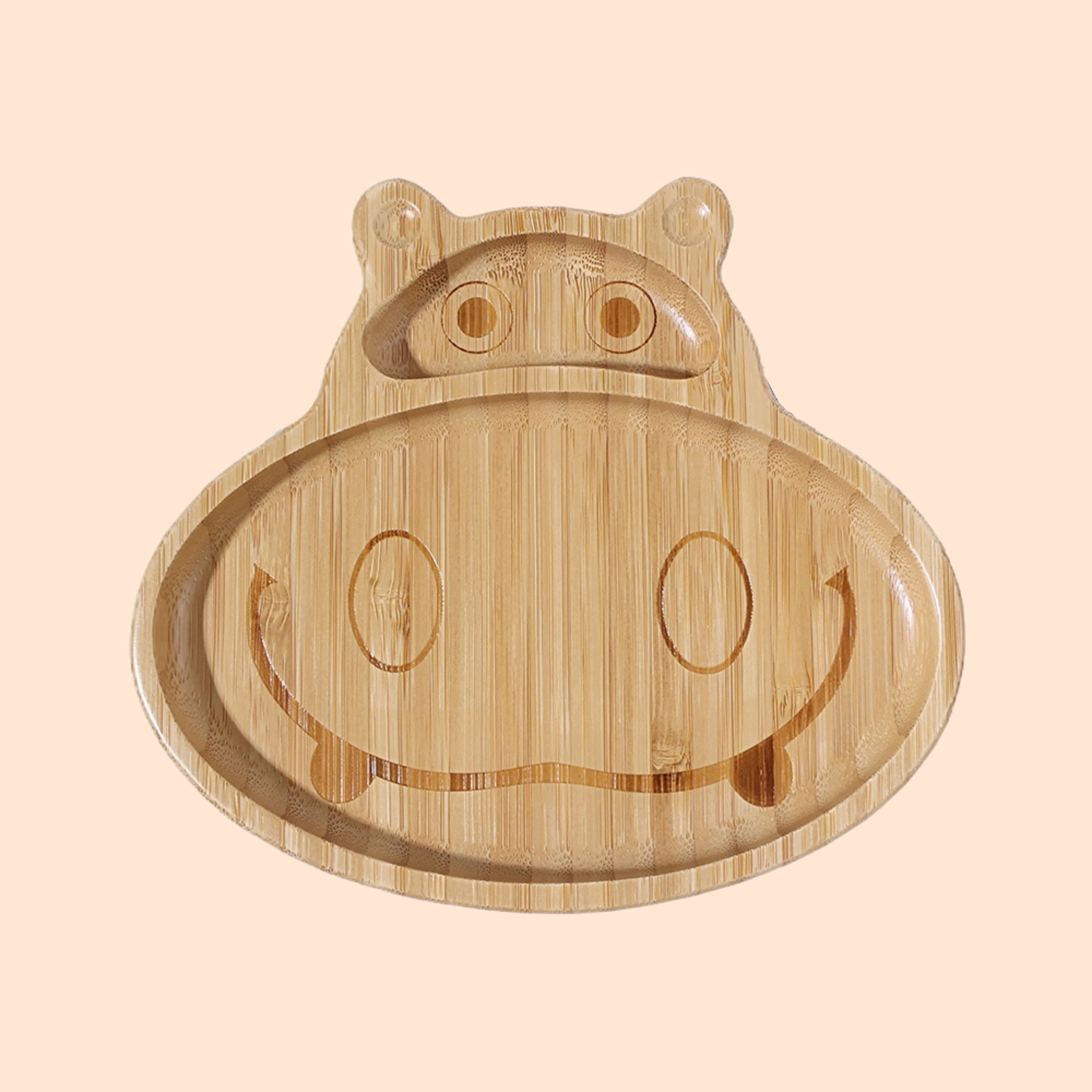 Bamboo Plate with Silicone Suction