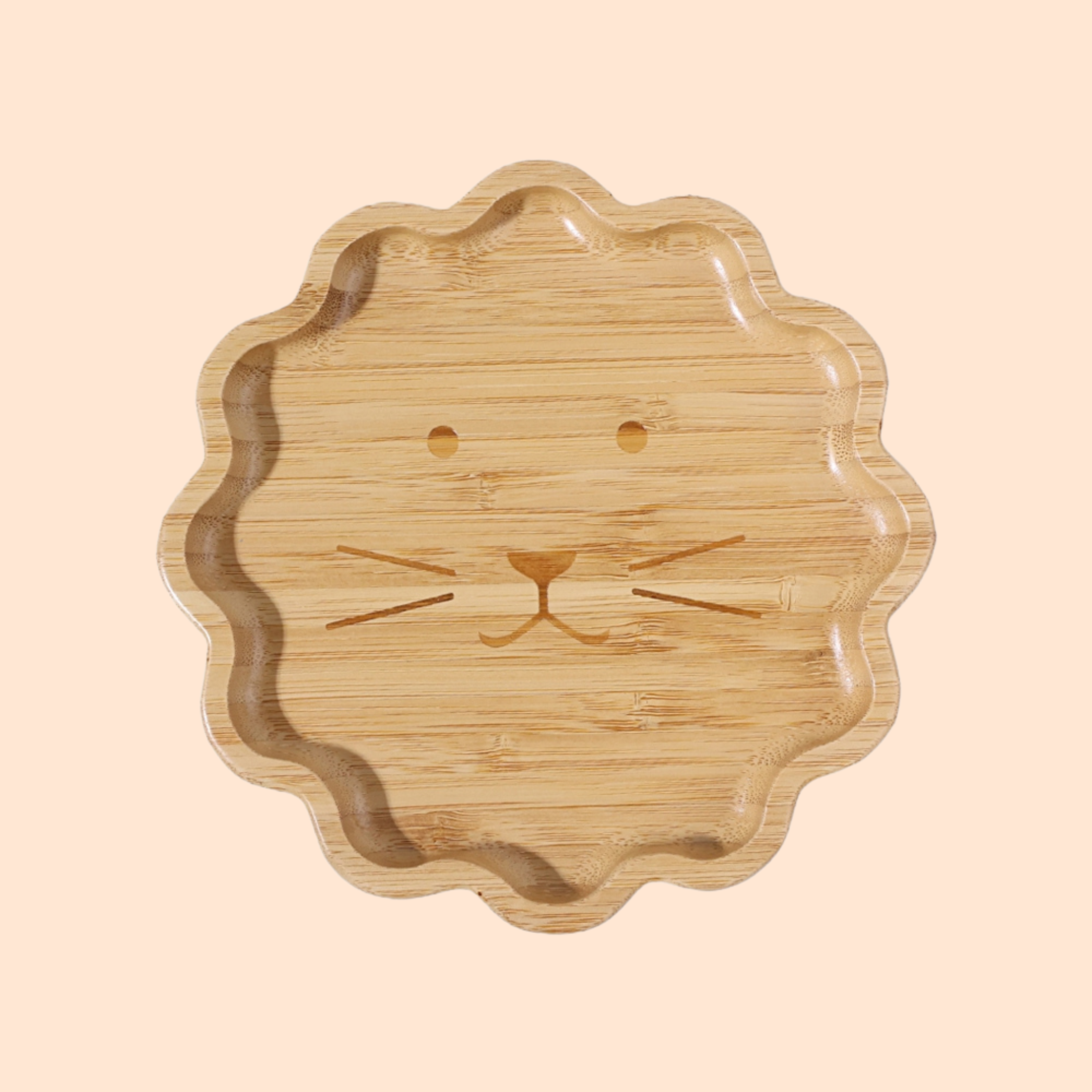 Bamboo Plate with Silicone Suction