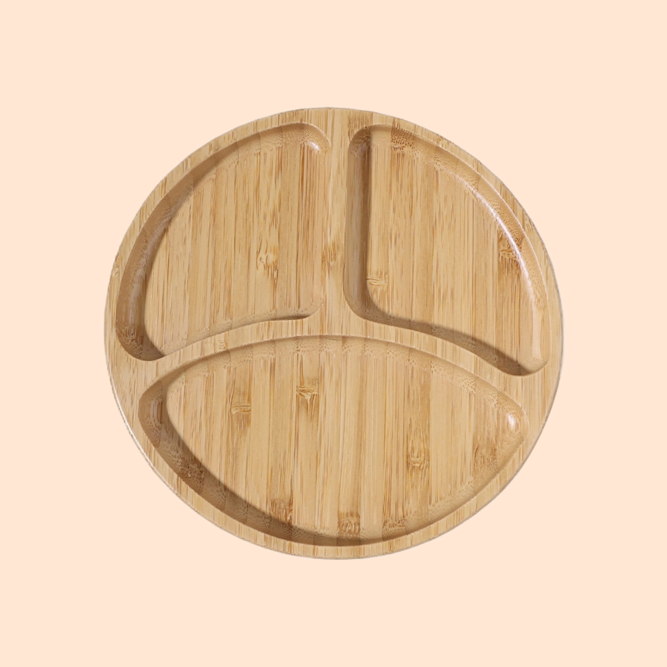 Bamboo Plate with Silicone Suction