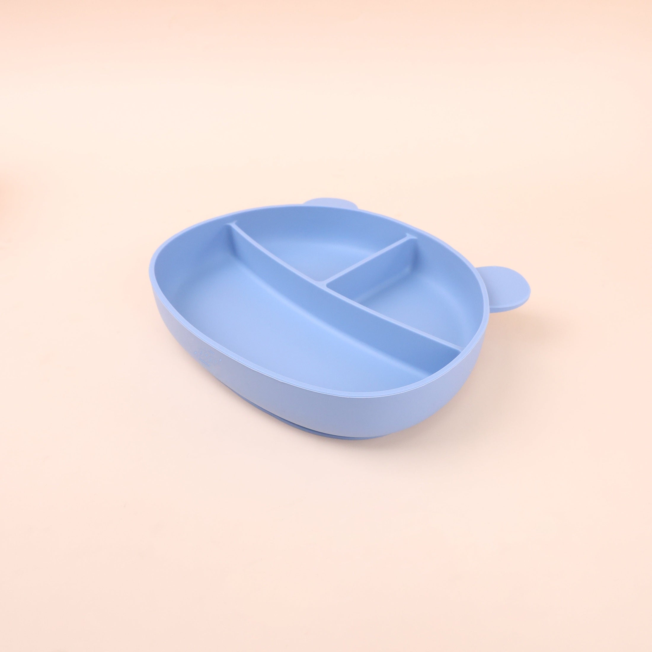 BPA-Free Silicone Suction Bear Head Plate with Lid