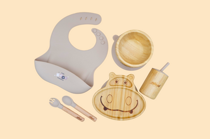 Eco-Friendly Bamboo & Silicone Baby Feeding Set