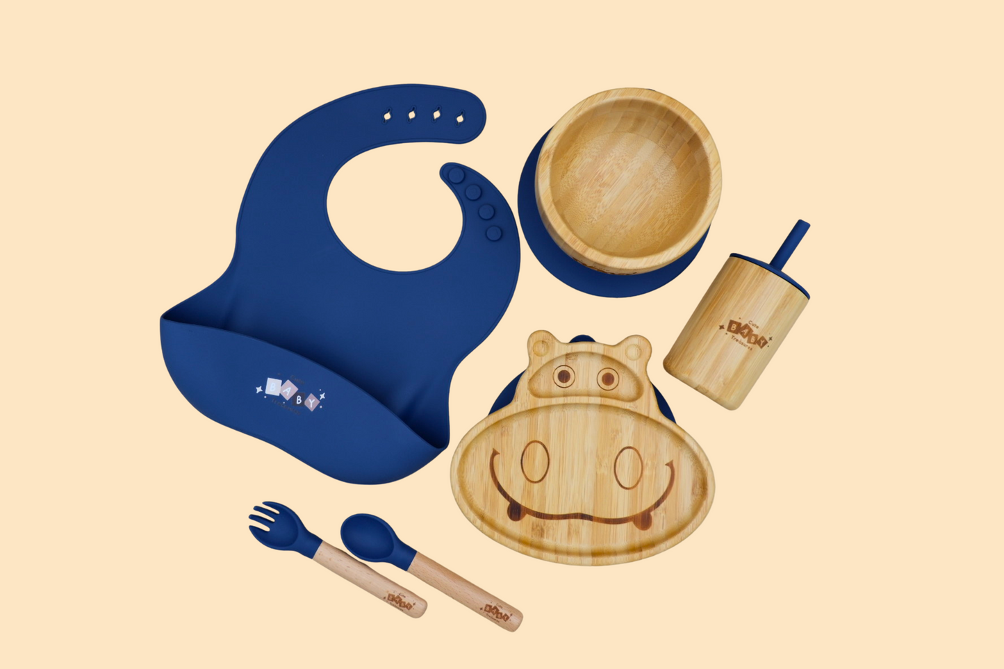 Eco-Friendly Bamboo & Silicone Baby Feeding Set