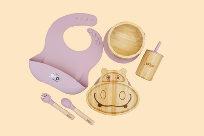 Eco-Friendly Bamboo & Silicone Baby Feeding Set
