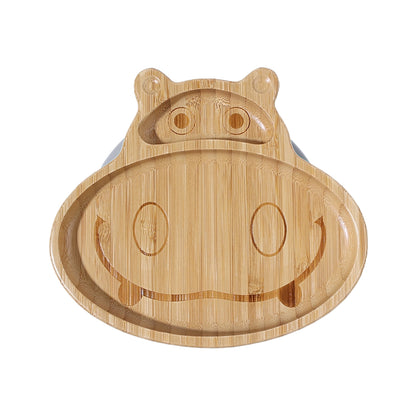 Eco-Friendly Bamboo & Silicone Mealtime Set – BPA-Free, No Microplastics