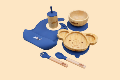 Eco-Friendly Bamboo & Silicone Baby Feeding Set