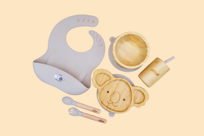 Eco-Friendly Bamboo & Silicone Baby Feeding Set
