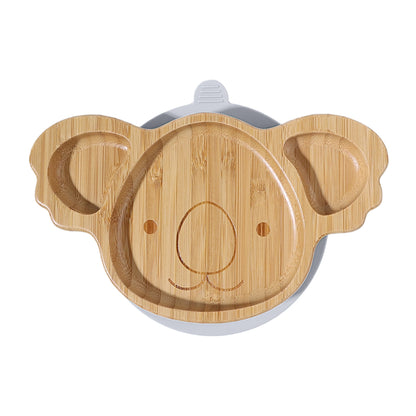 Eco-Friendly Bamboo & Silicone Mealtime Set – BPA-Free, No Microplastics