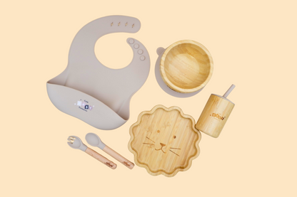Eco-Friendly Bamboo & Silicone Baby Feeding Set