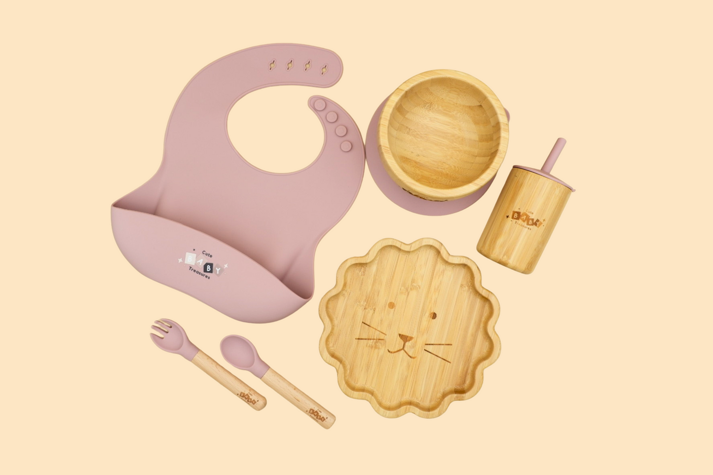 Eco-Friendly Bamboo & Silicone Baby Feeding Set