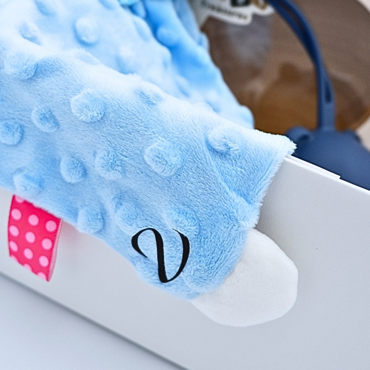 Personalised Baby Shower Gift Hamper (Luxury Newborn Gift Set with Bamboo & Silicone Essentials) - Cute Baby Treasures