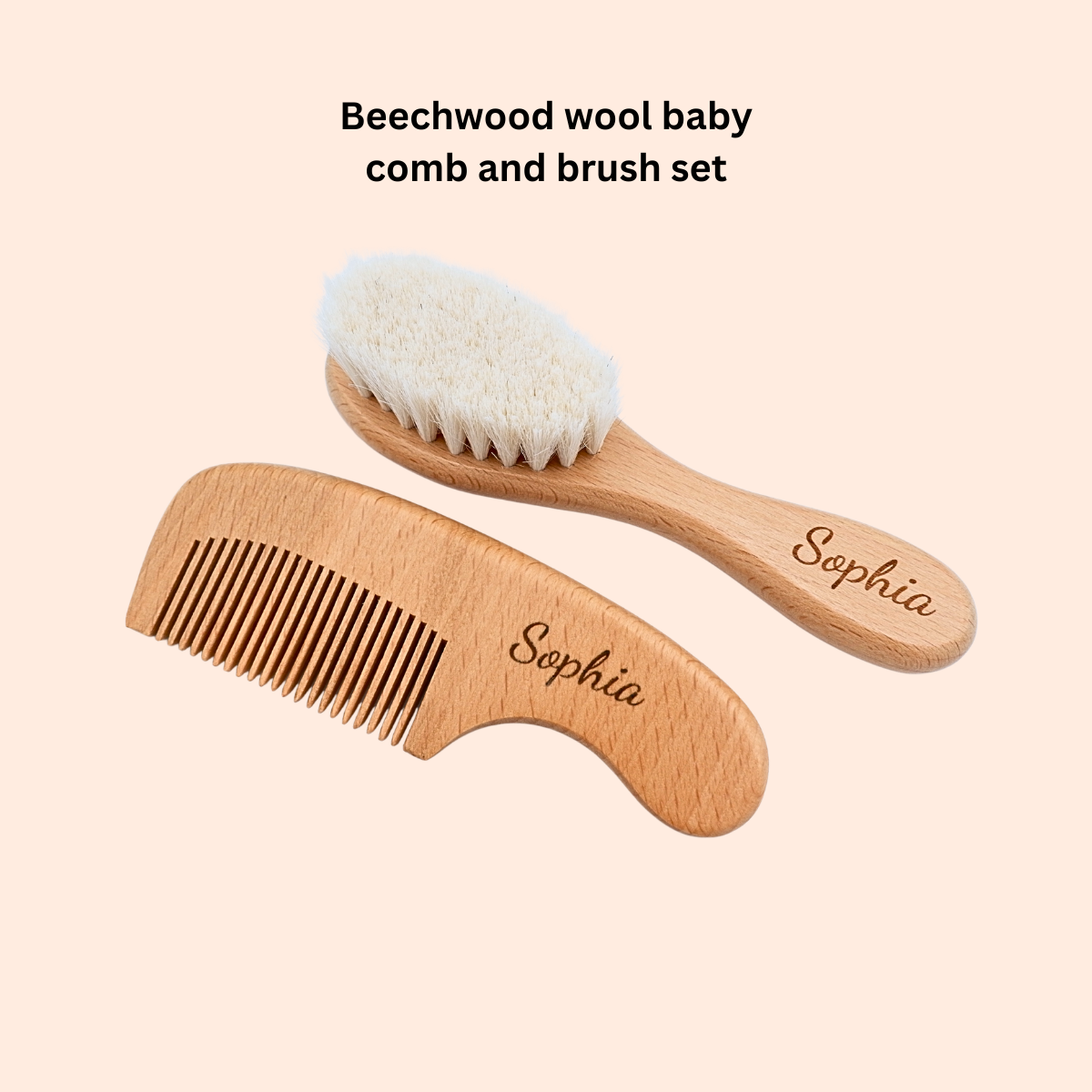 Personalised Baby Shower Gift Hamper (Luxury Newborn Gift Set with Bamboo & Silicone Essentials) - Cute Baby Treasures