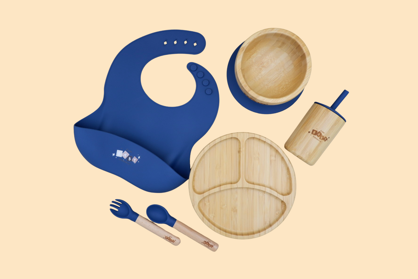 Eco-Friendly Bamboo & Silicone Baby Feeding Set