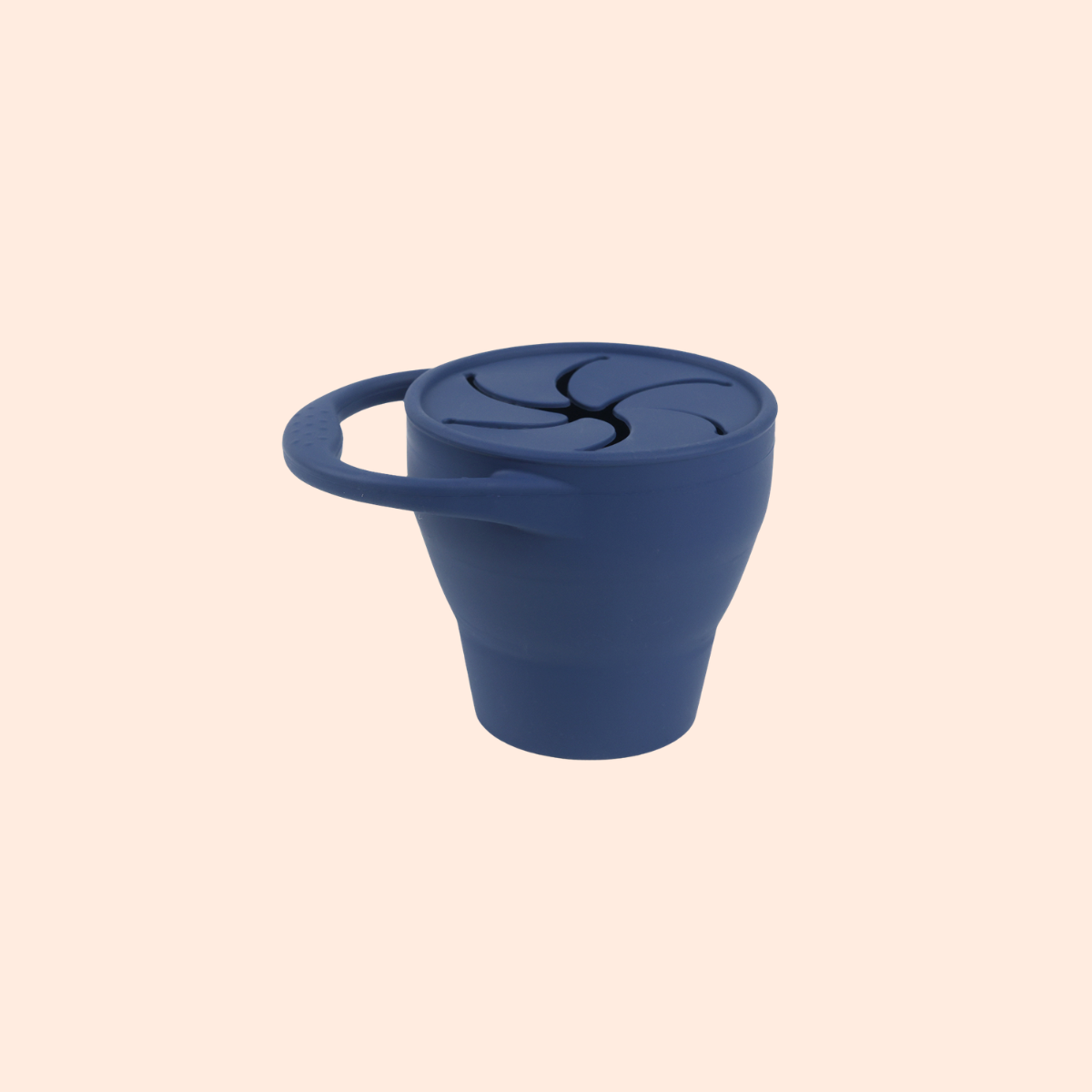 Silicone Collapsible Snack Cup with Lid - Cute Baby Treasures