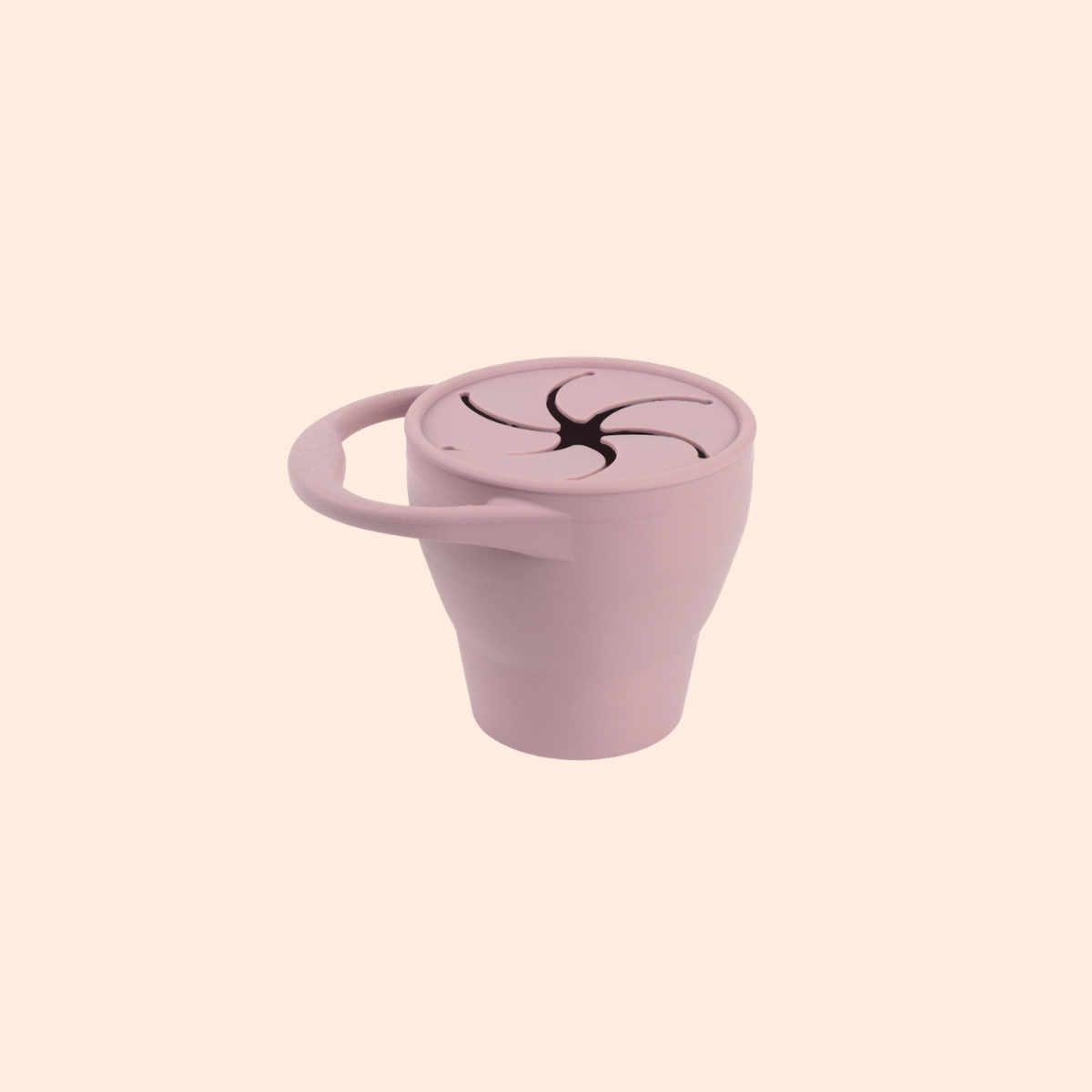 Silicone Collapsible Snack Cup with Lid - Cute Baby Treasures