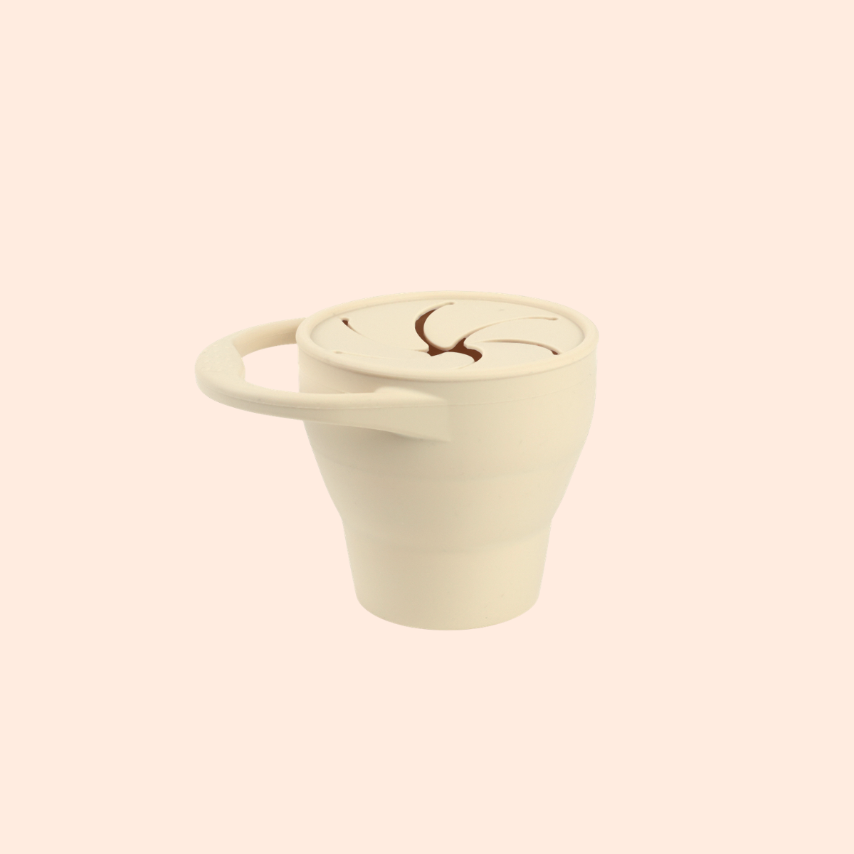Silicone Collapsible Snack Cup with Lid - Cute Baby Treasures