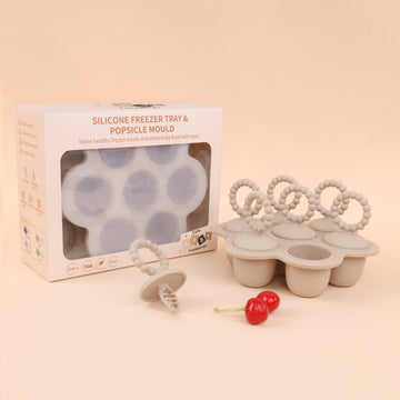 Silicone Freezer Tray & Popsicle Mould – Baby Food Storage & Homemade Ice Pop Maker | BPA-Free, Dishwasher, Oven & Freezer Safe - Cute Baby Treasures