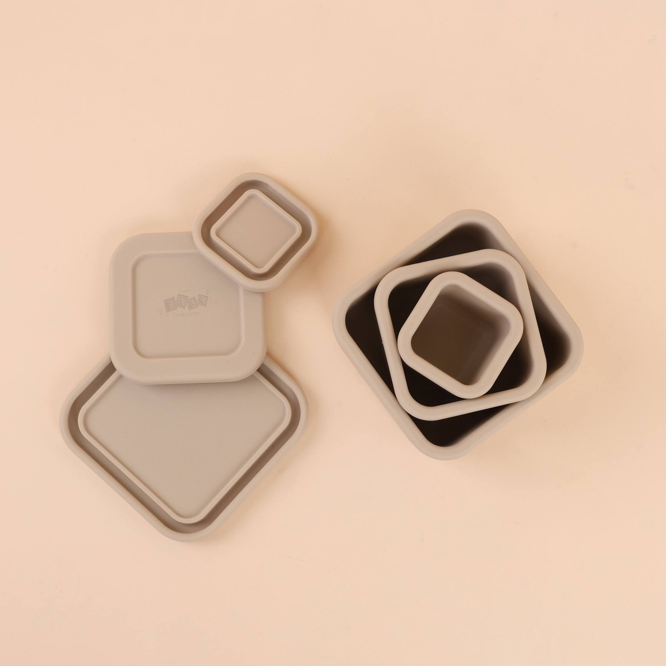 Silicone Snack Box Set – Reusable Baby Food Storage Containers | BPA-Free, Leakproof, Dishwasher & Freezer Safe - Cute Baby Treasures