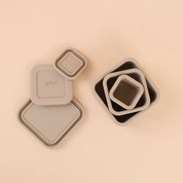 Silicone Snack Box Set – Reusable Baby Food Storage Containers | BPA-Free, Leakproof, Dishwasher & Freezer Safe - Cute Baby Treasures