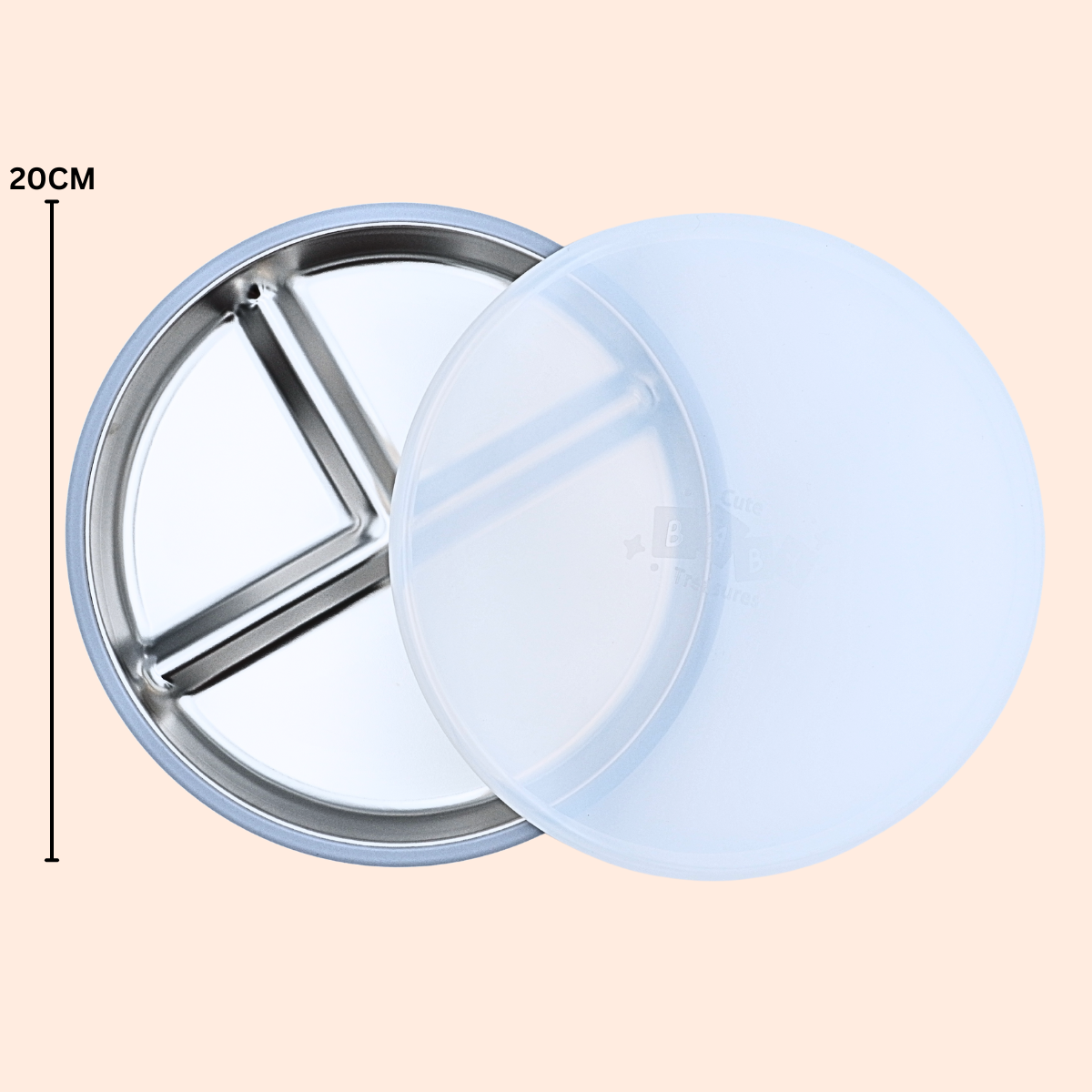 Stainless Steel 20CM Plate with Lid