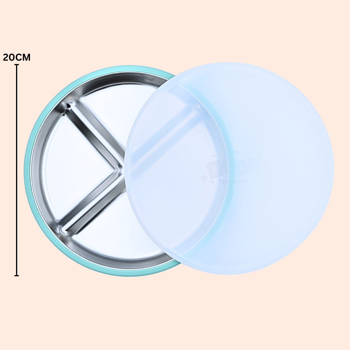 Stainless Steel 20CM Plate with Lid