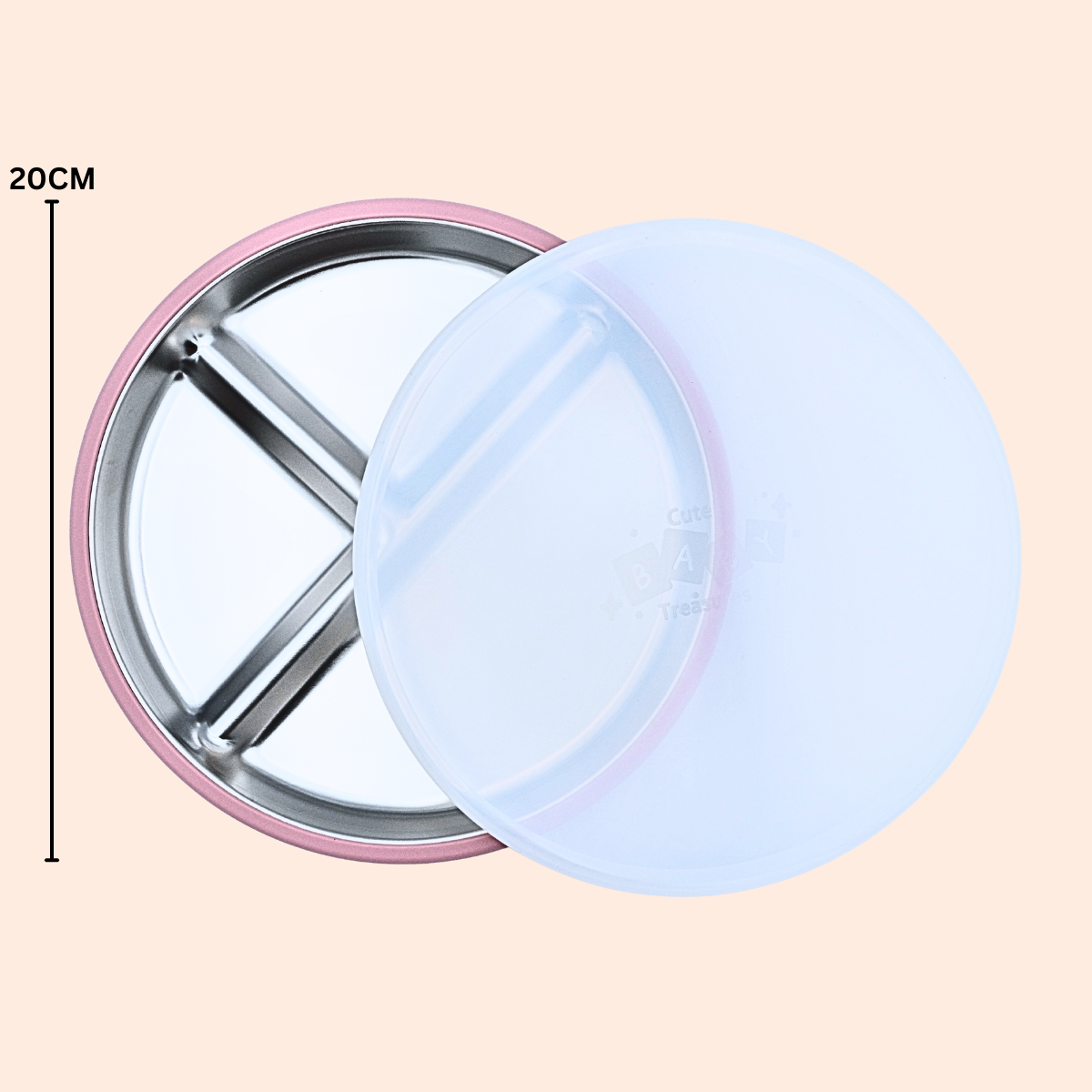 Stainless Steel 20CM Plate with Lid