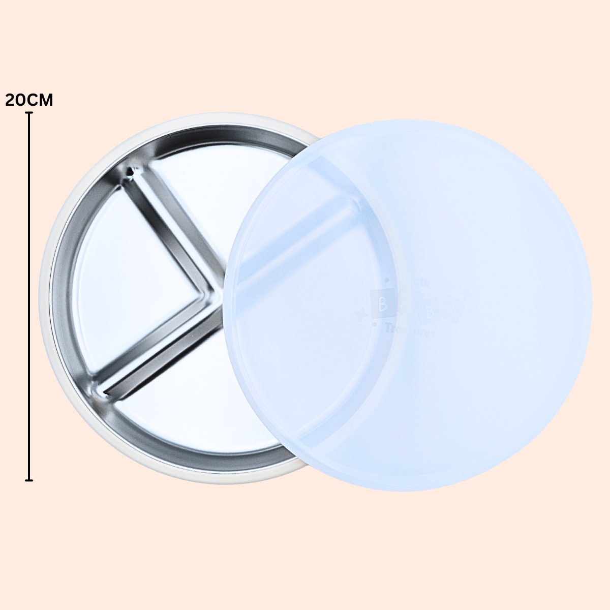 Stainless Steel 20CM Plate with Lid