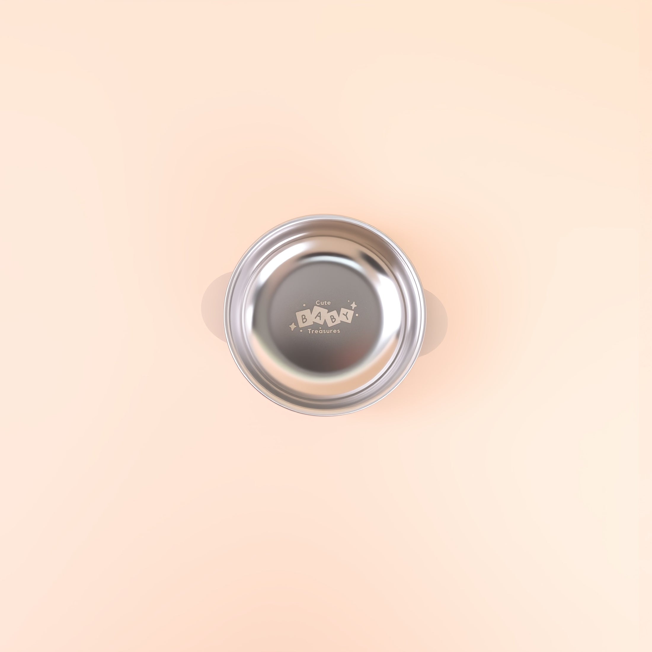 Stainless Steel Bowl with Removable Silicone Suction Base