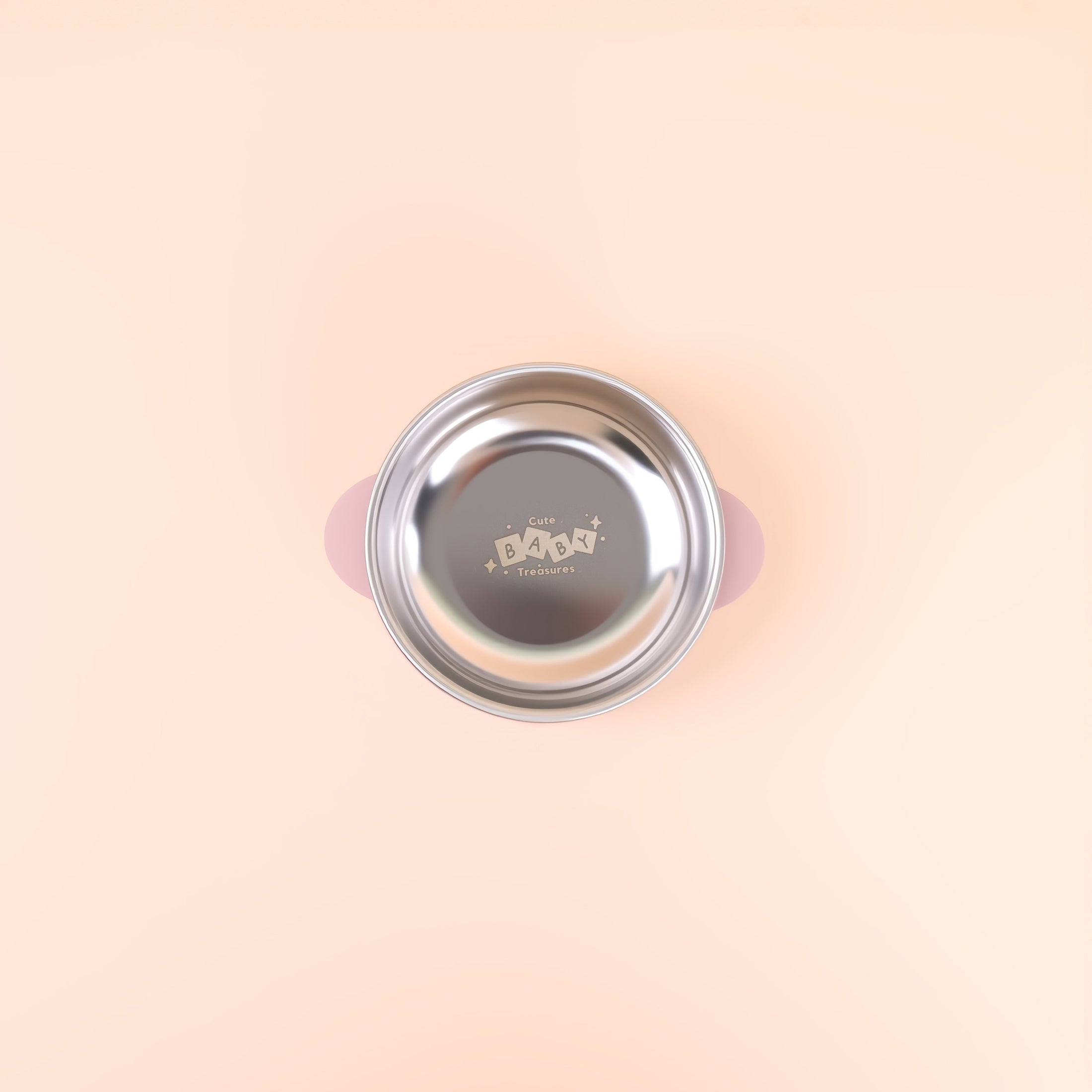 Stainless Steel Bowl with Removable Silicone Suction Base