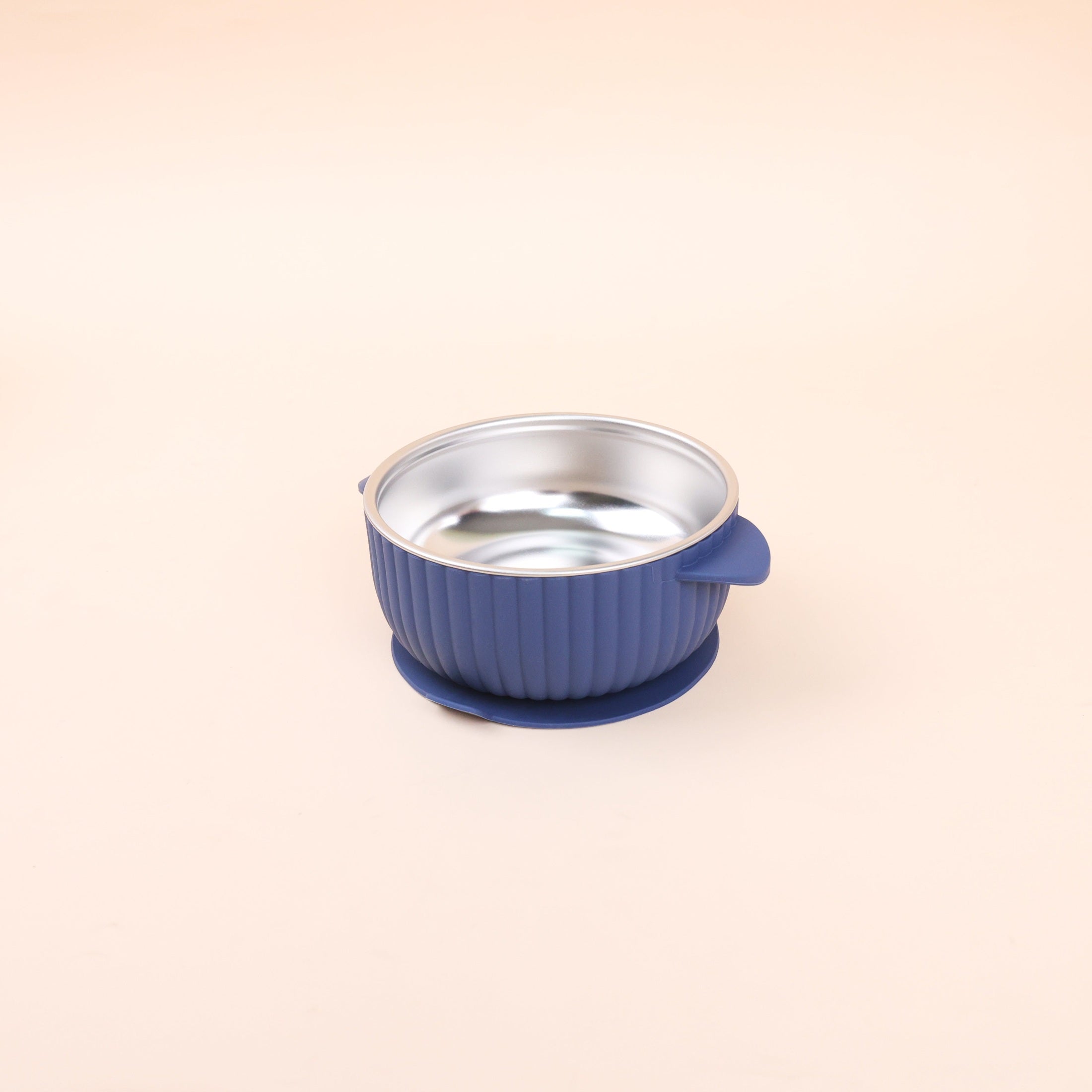 Stainless Steel Bowl with Removable Silicone Suction Base