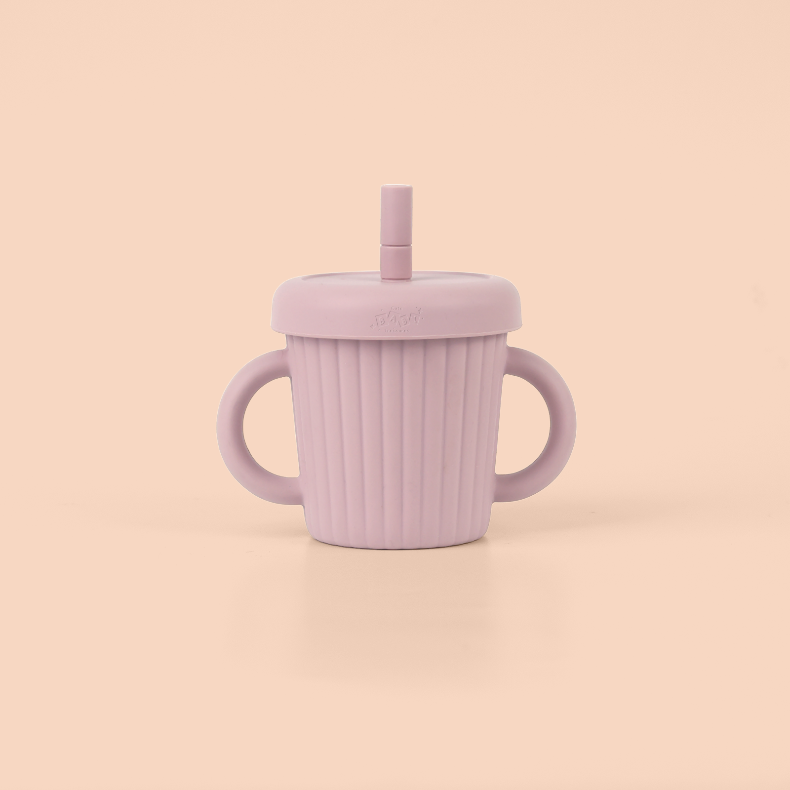 Stainless Steel Sippy Cup with Silicone Cover & Handles (3-in-1 Lid Set) - Cute Baby Treasures