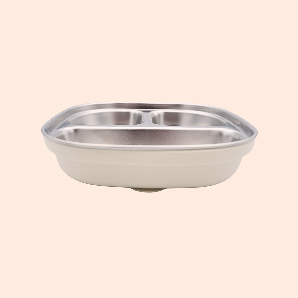Stainless Steel Square Deep Plate - Cute Baby Treasures