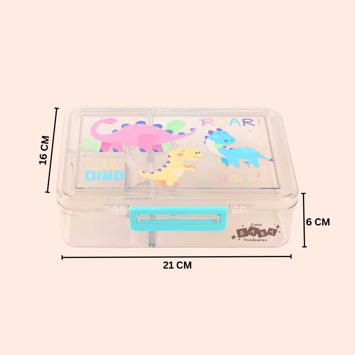 Tritan Bento Lunch Box With 4 Compartments - Cute Baby Treasures