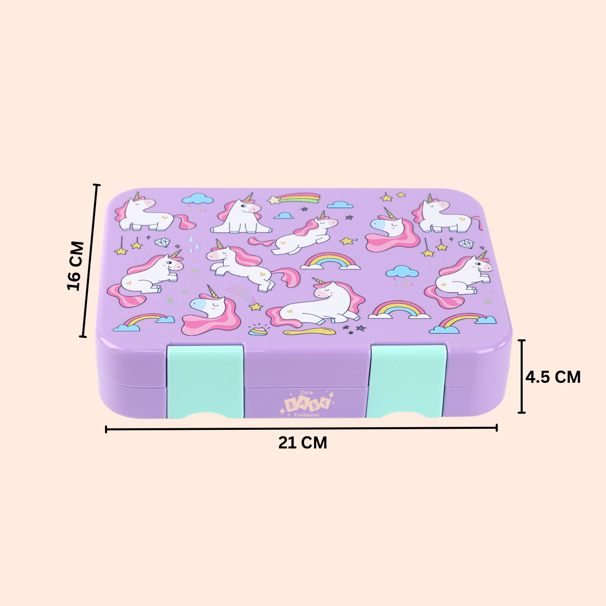 Tritan Bento Lunch Box With 5 Compartments - Cute Baby Treasures
